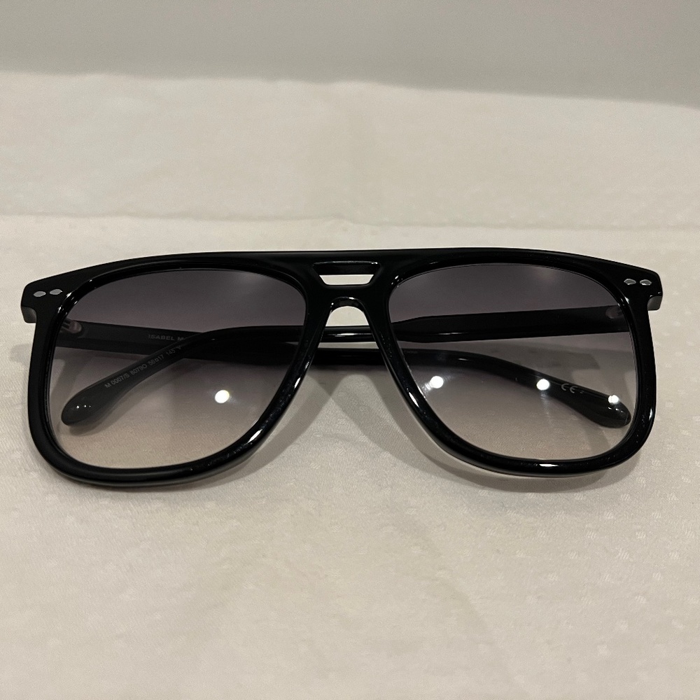 ISABEL MARANT  59mm Gradient Aviator Sunglasses - black